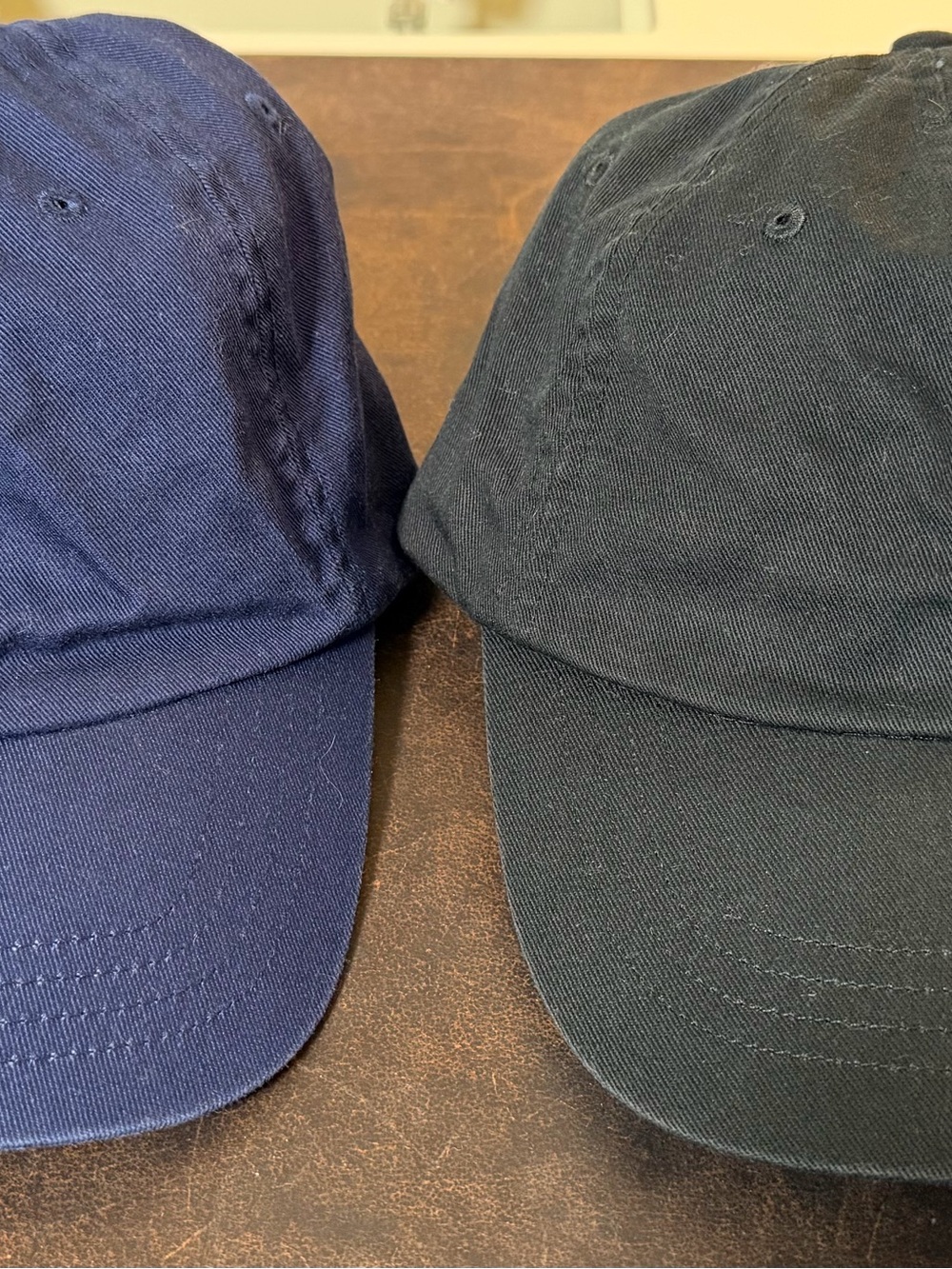 Polo by Ralph Lauren Navy and Black Cotton Baseball Caps - Set of 2